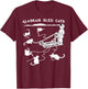 Sledding Gift Cute Alaskan Sled Cats for Cat-Loving Alaskans T-Shirt - T-Shirt | Maroon