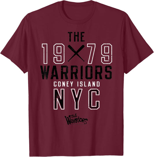 The Warriors 1979 Coney Island NYC T-Shirt - T-Shirt | Maroon