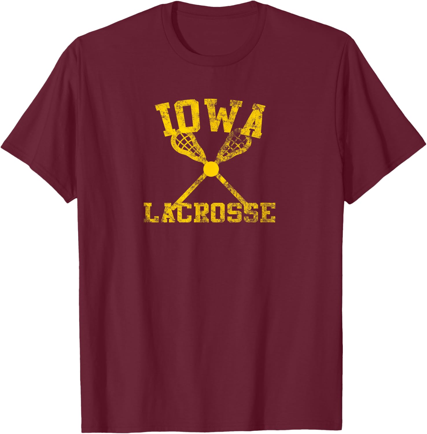 Iowa Lacrosse T-Shirt - T-Shirt | Maroon