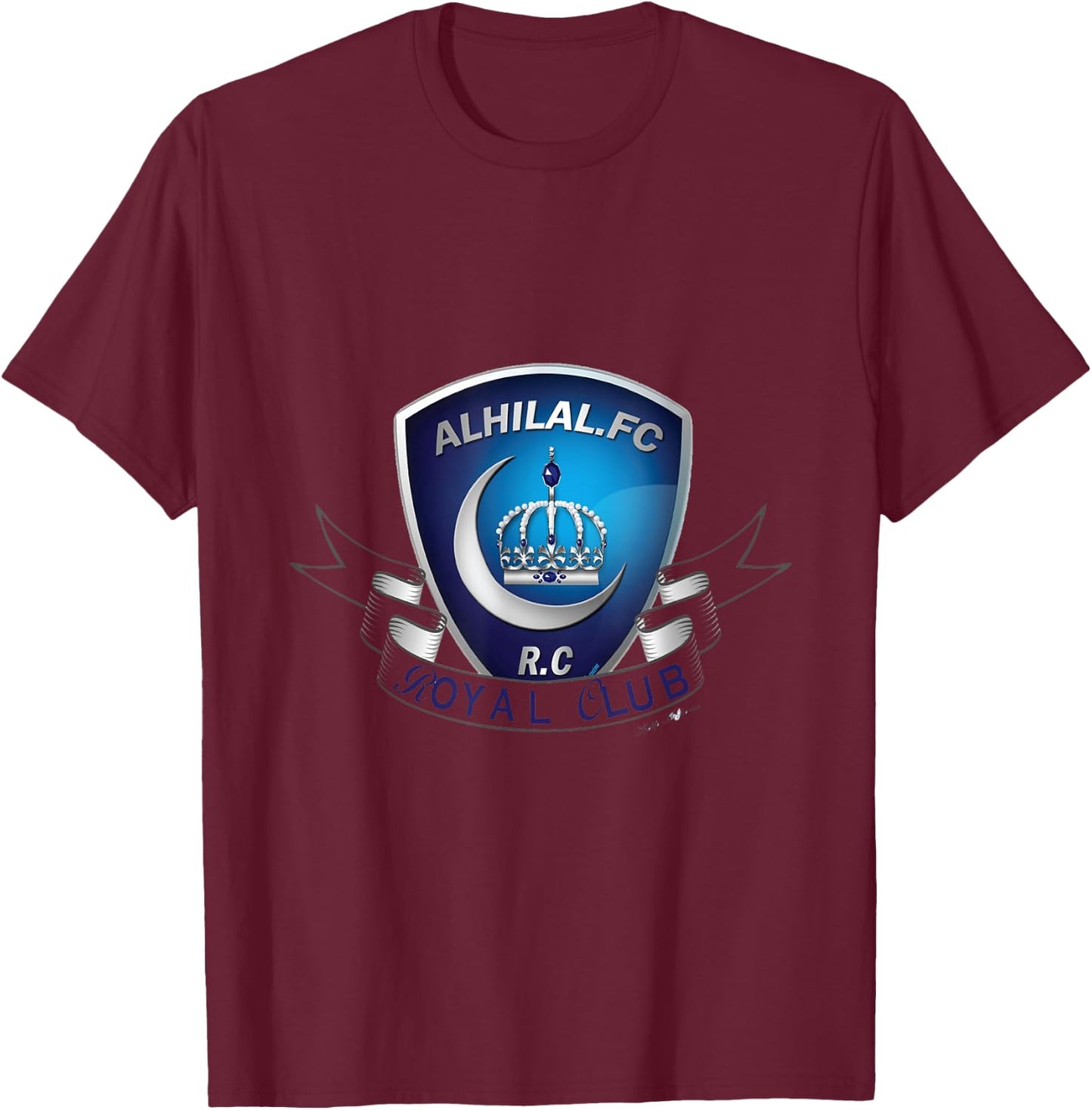 Al-Hilal Soccer football Saudi Team Fan Alhilal T-Shirt - T-Shirt | Maroon