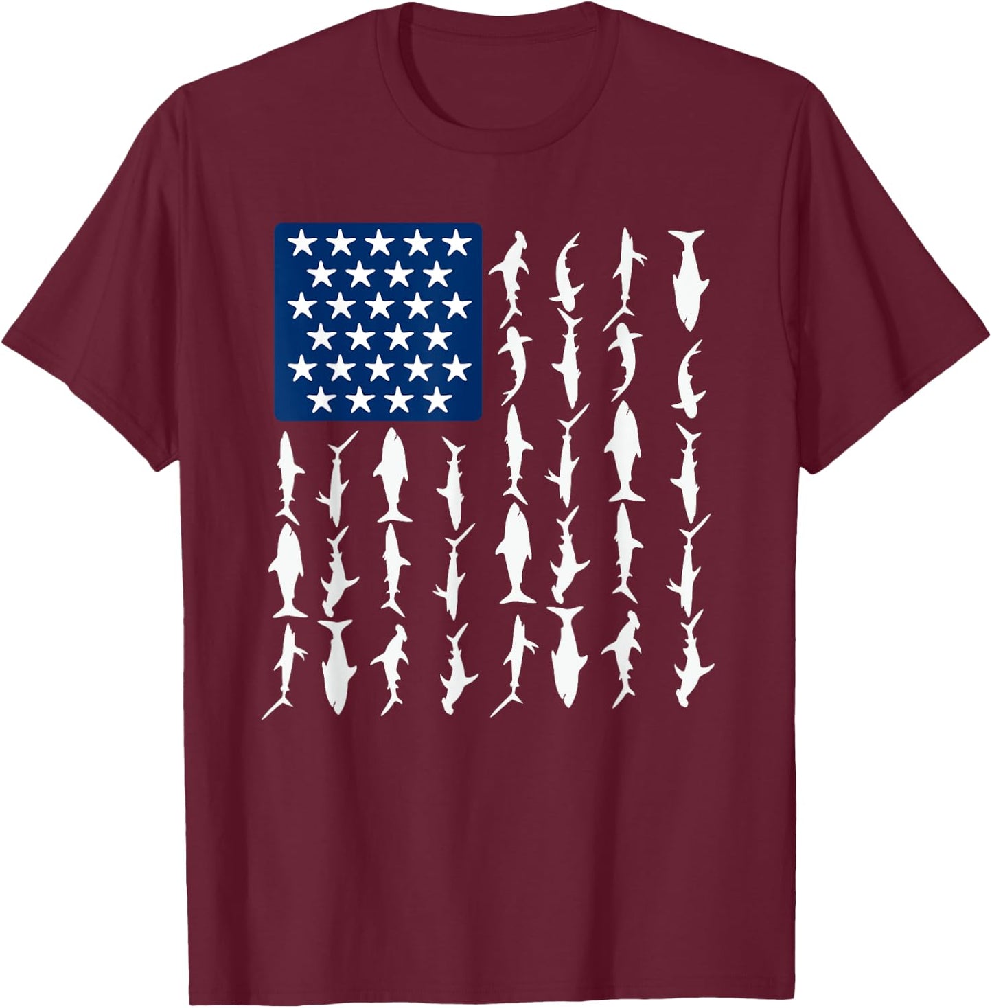 Patriotic Usa-american T-Shirt - T-Shirt | Maroon