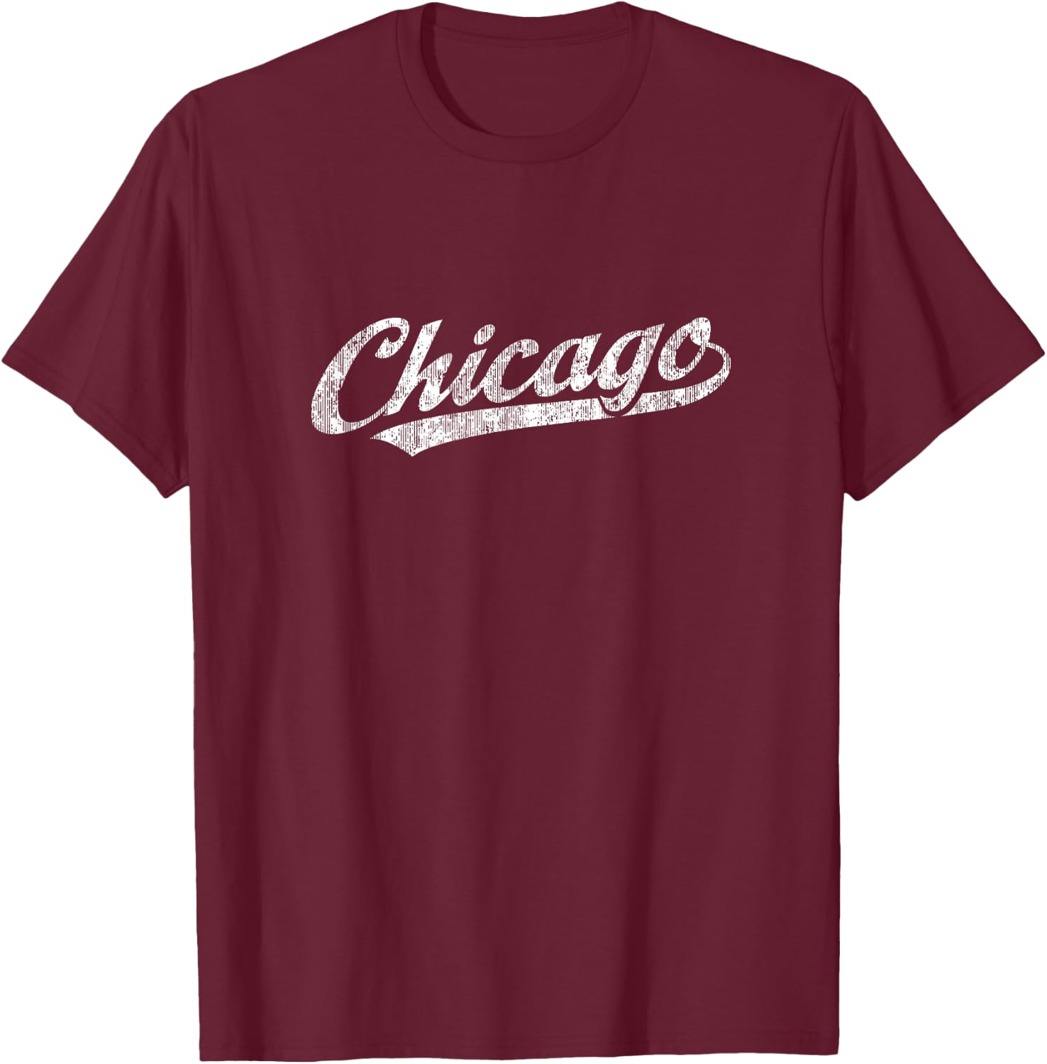 Chicago Illinois IL Vintage Sports Retro Gift T-Shirt - T-Shirt | Maroon