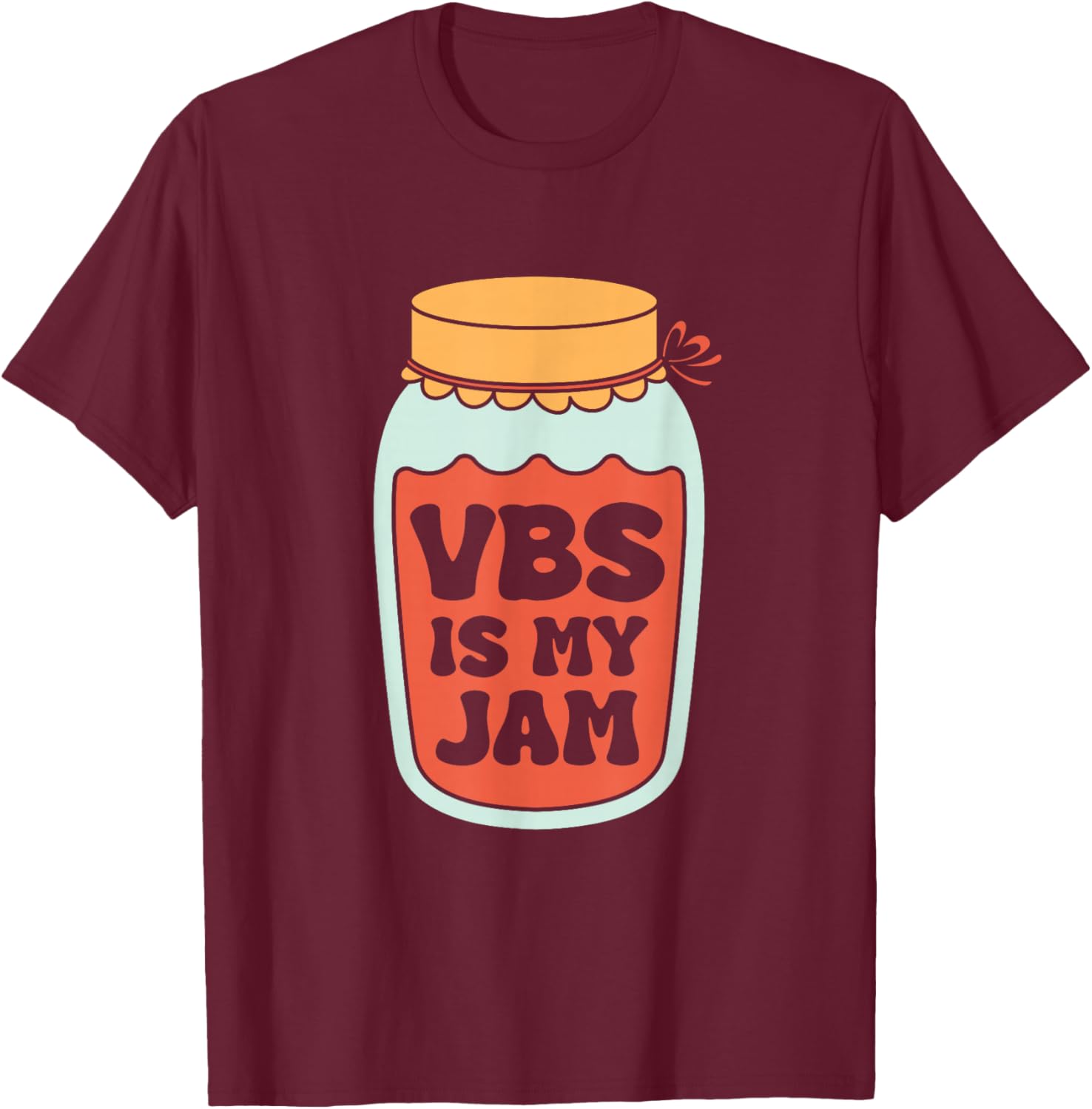Vacation Bible School is My Jam Kids VBS Crew T-Shirt - T-Shirt | Maroon