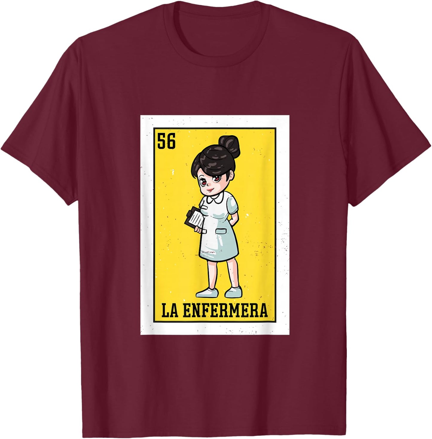 La Enfermera T-Shirt - T-Shirt | Maroon