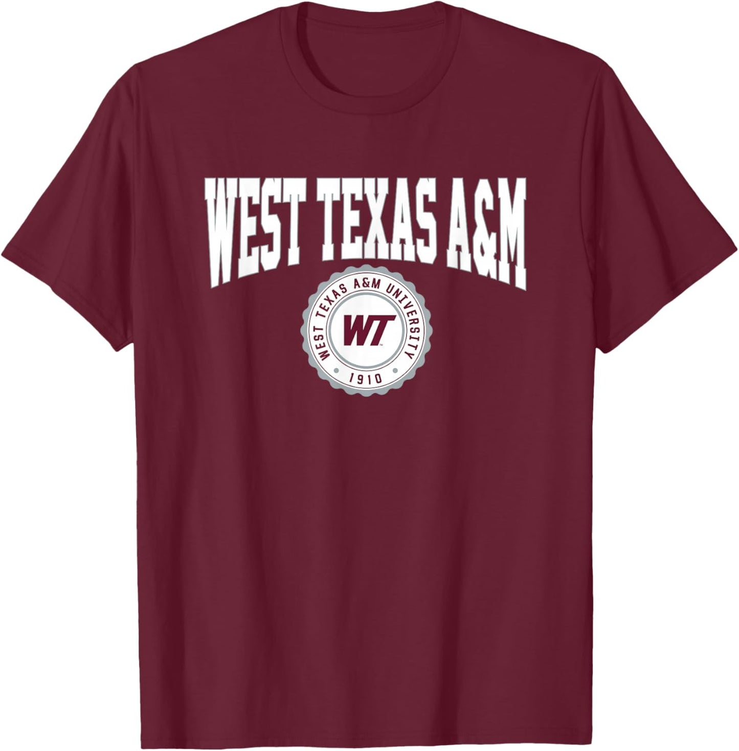 West Texas A&M WTAMU Buffaloes Collegiate Seal T-Shirt - T-Shirt | Maroon