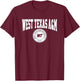 West Texas A&M WTAMU Buffaloes Collegiate Seal T-Shirt - T-Shirt | Maroon