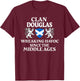 Douglas Scottish Family Clan Scotland Name T-Shirt - T-Shirt | Maroon