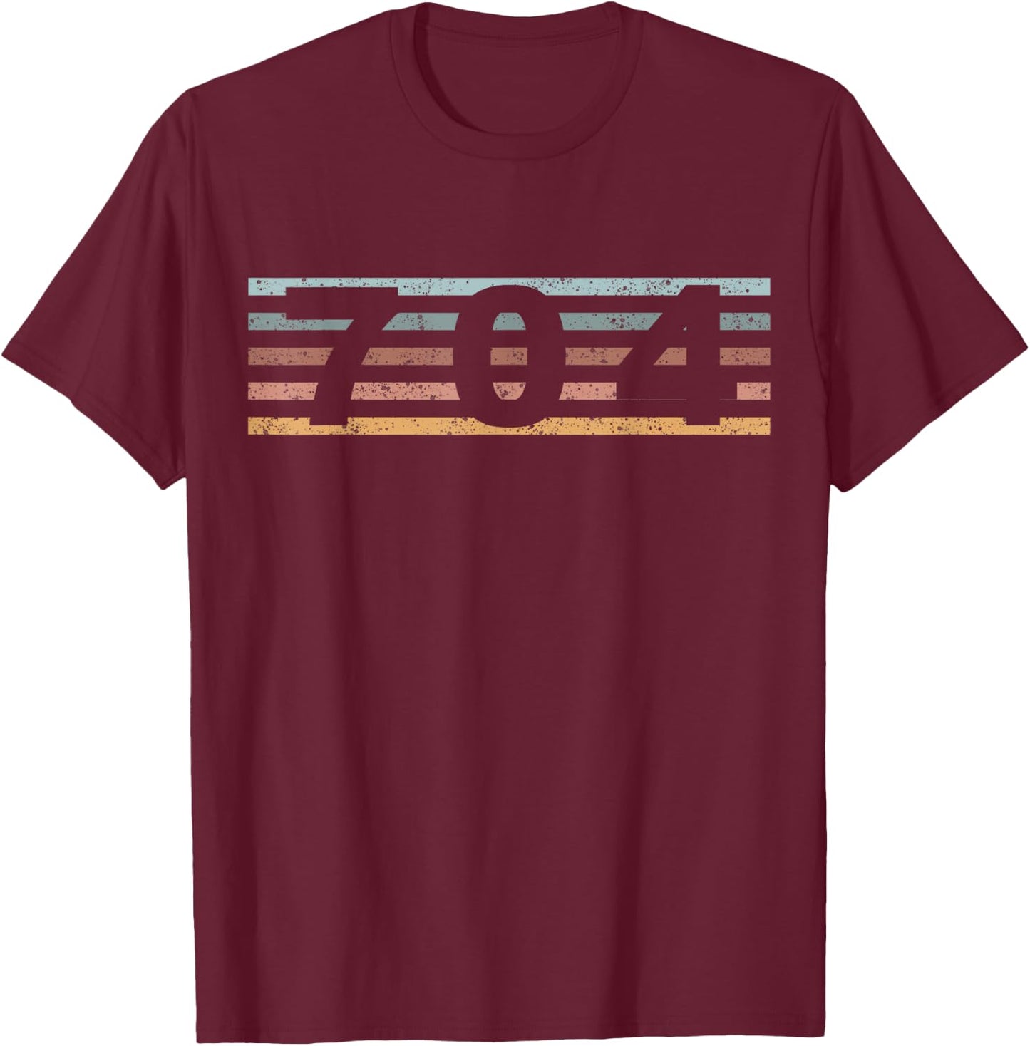704 Area Code Retro North Carolina Charlotte T-Shirt - T-Shirt | Maroon