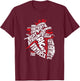 Anatomical Heart Medical Parts of Heart Anatomy T-Shirt - T-Shirt | Maroon