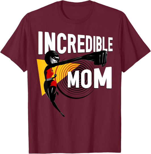 Disney Pixar Incredibles 2 Elastigirl Mom Graphic T-Shirt - T-Shirt | Maroon