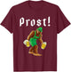 Bigfoot in Lederhosen Costume Oktoberfest Party Beer Drinking T-Shirt - T-Shirt | Maroon