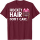 Funny Ice Hockey Design Girls Ice Hockey Lover T-Shirt - T-Shirt | Maroon