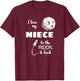 I Love My Niece to the Moon and Back T-Shirt - T-Shirt | Maroon