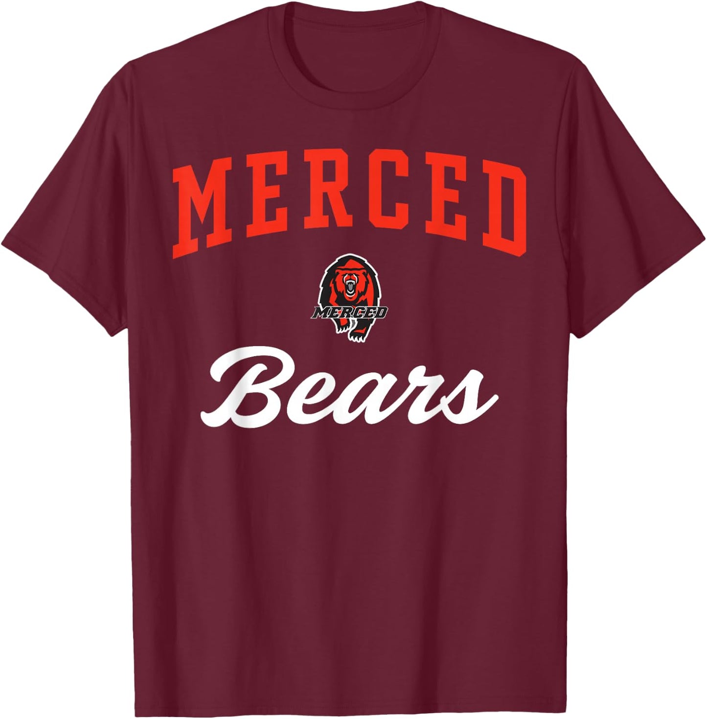 Merced High School Bears C3 T-Shirt - T-Shirt | Maroon