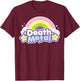 Death Metal Rainbow Halloween Shirt Unicorn Rock Concert T-Shirt - T-Shirt | Maroon