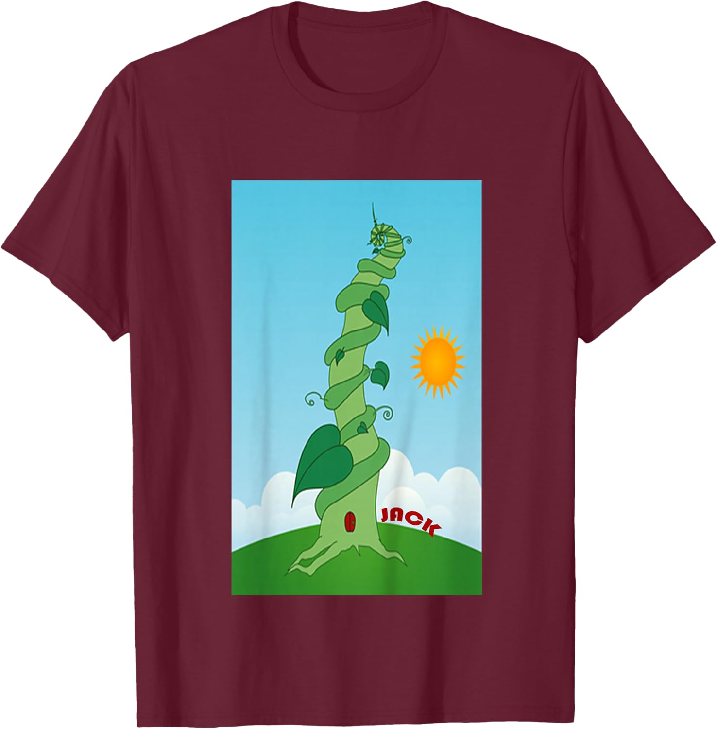 Kids Jack and the beanstalk T-Shirt - T-Shirt | Maroon