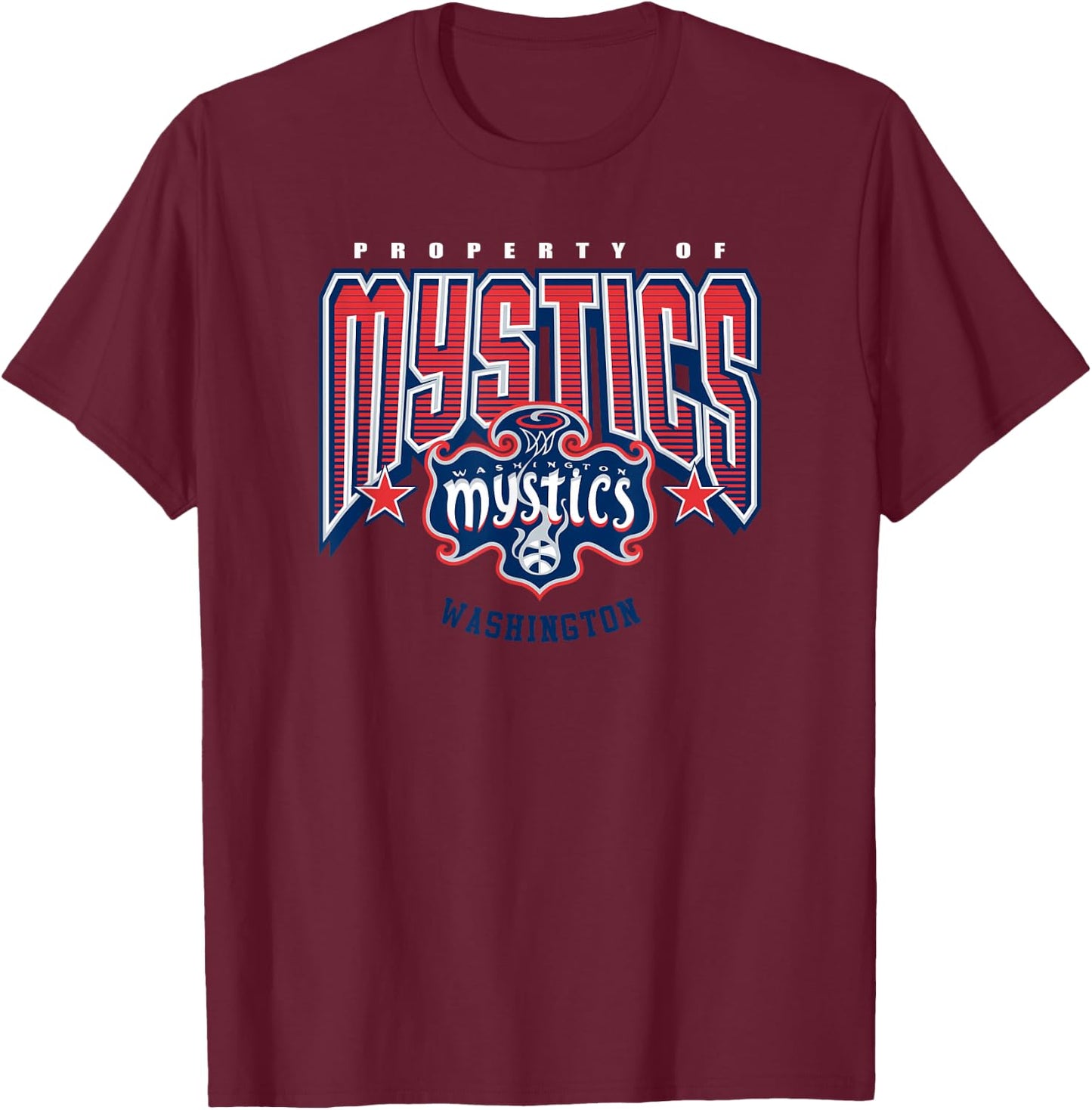 WNBA Washington Mystics Nothing but Net T-Shirt - T-Shirt | Maroon
