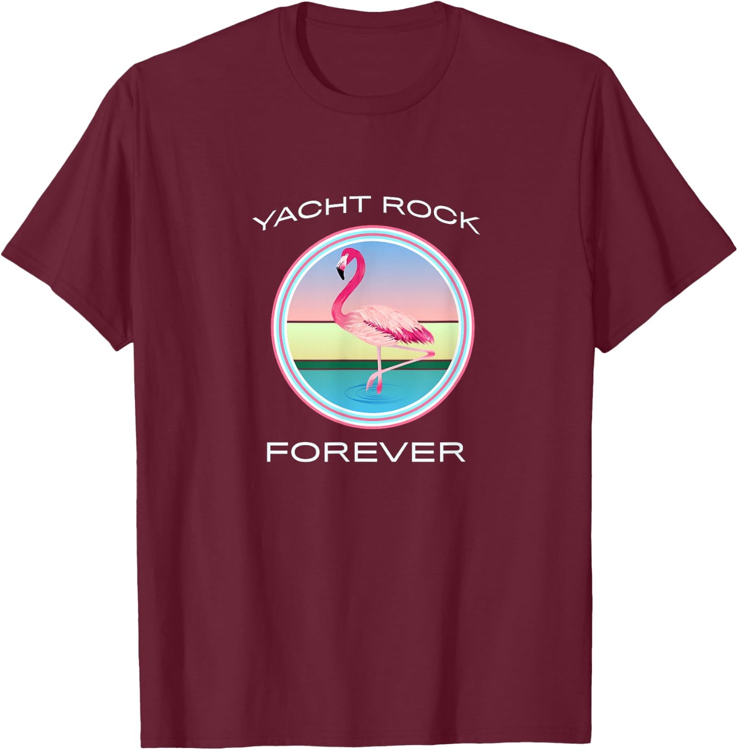 Yacht Rock Forever 80s Retro Style T-Shirt - T-Shirt | Maroon