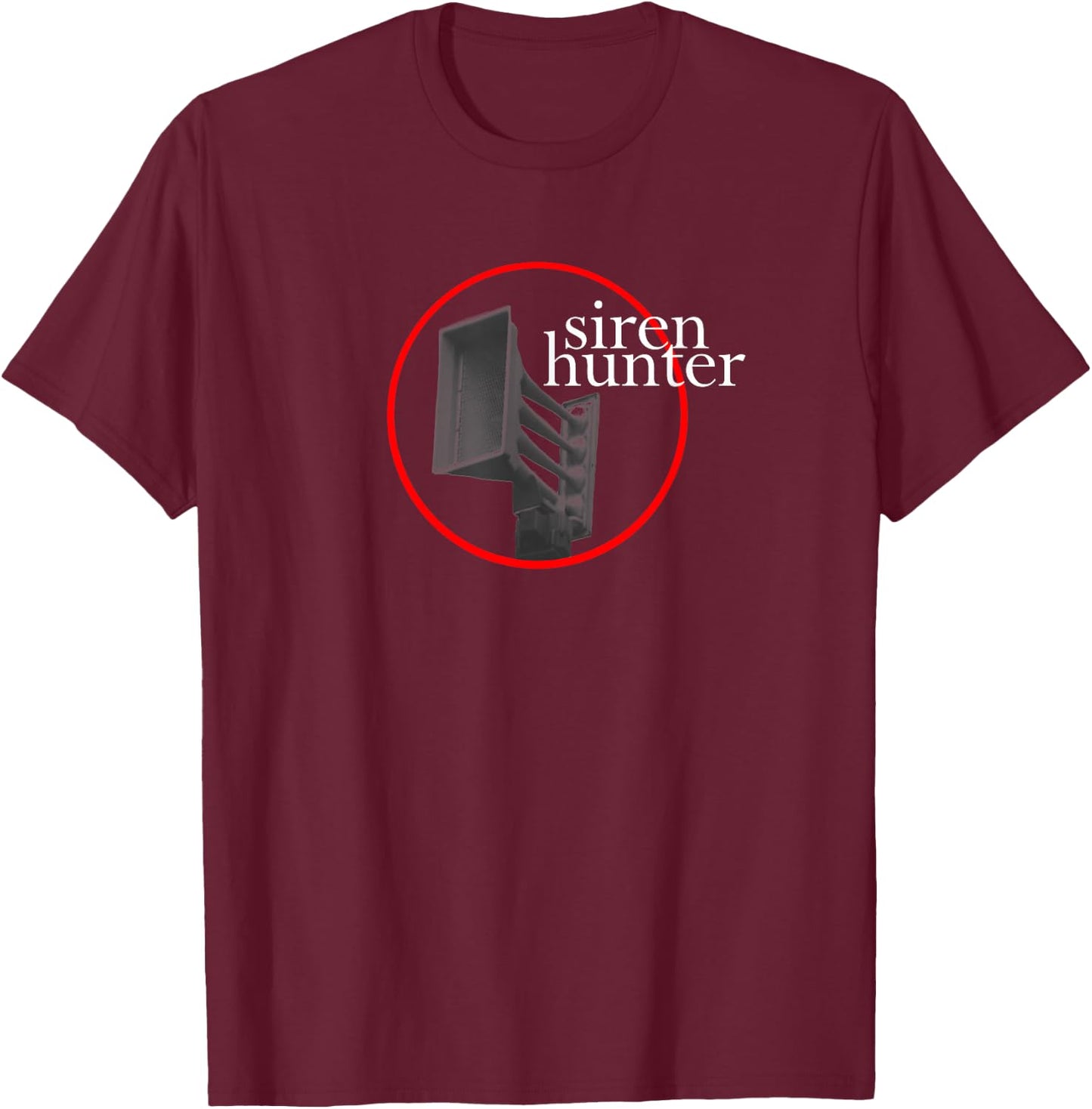 Siren Hunter Tornado Siren T-Shirt - T-Shirt | Maroon