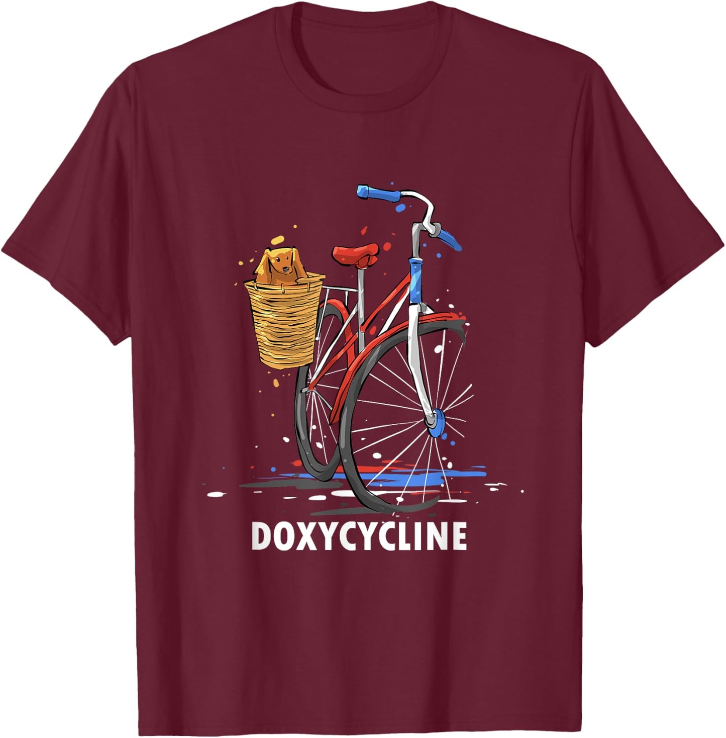 Funny and nerdy Doxycycline pharmacology Design for nurses T-Shirt - T-Shirt | Maroon