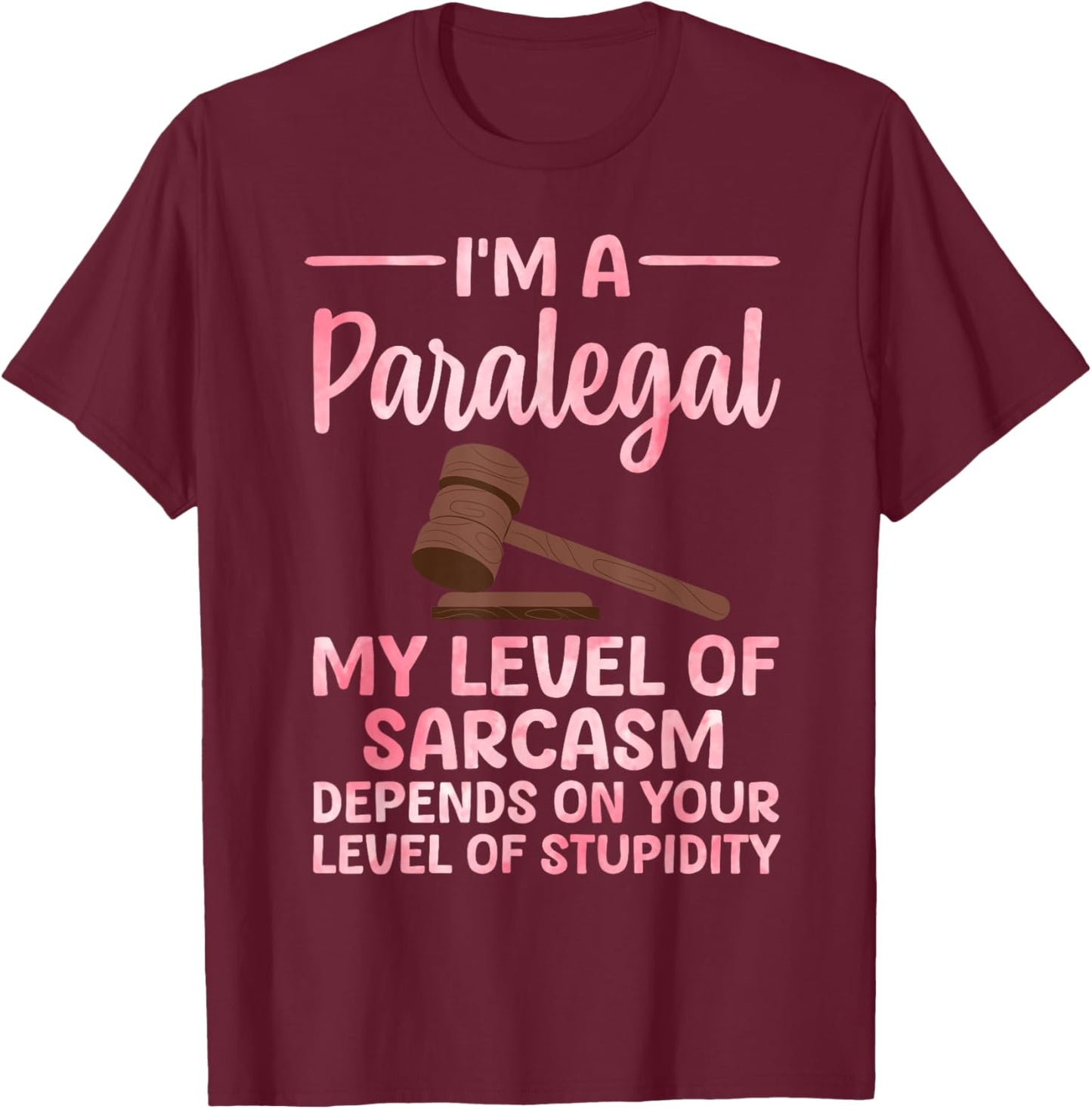 Best Paralegal Art Women Legal Assistant Paralegal T-Shirt - T-Shirt | Maroon