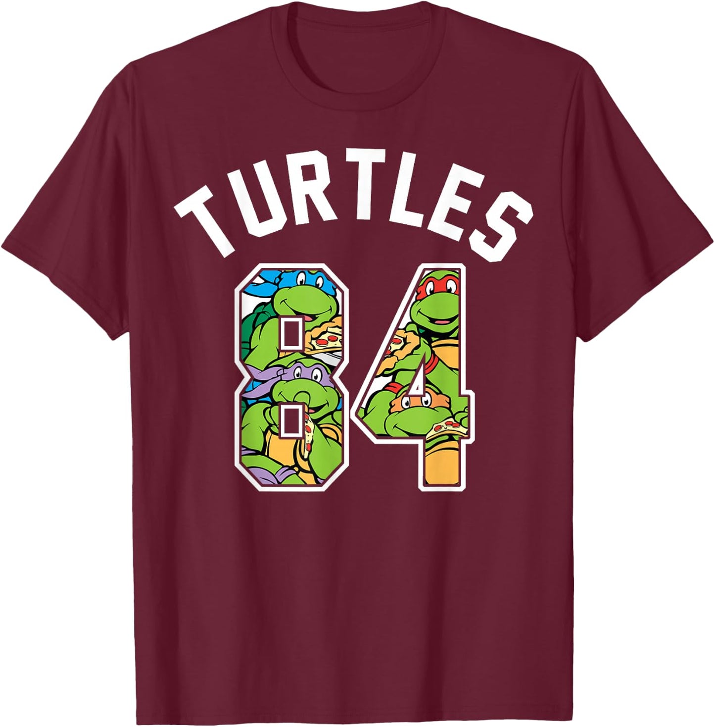 Teenage Mutant Ninja Turtles 1984 Logo -Shirt T-Shirt - T-Shirt | Maroon