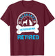 A Legendary Veterinarian Retired Funny Retirement Party T-Shirt - T-Shirt | Maroon