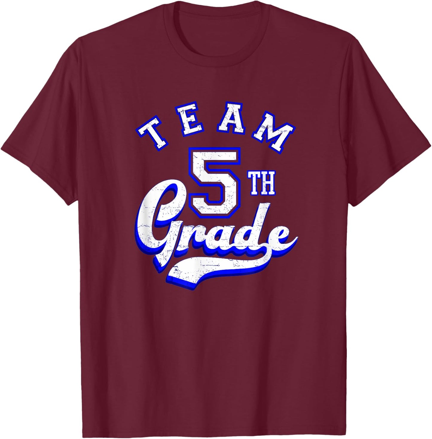 Team 5th Grade Fifth for Teacher or Students Women Kids T-Shirt - T-Shirt | Maroon