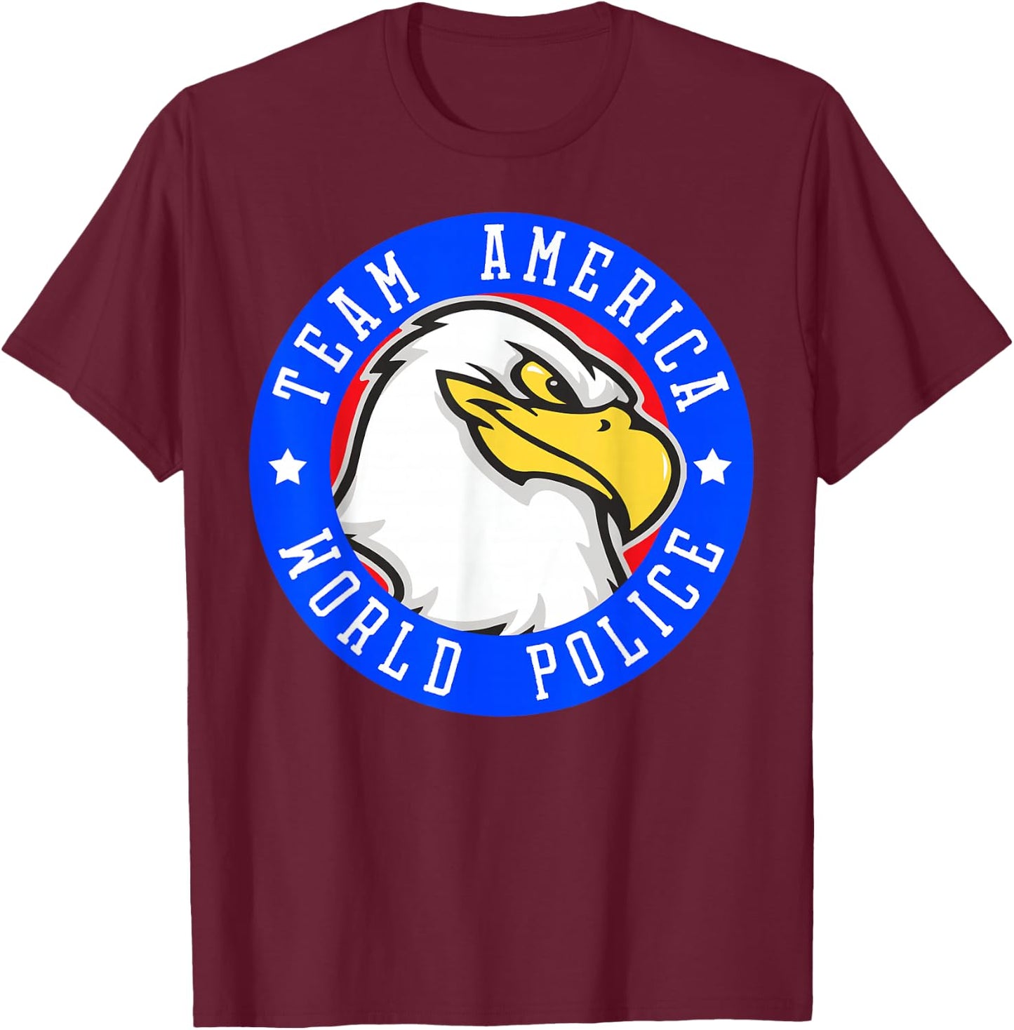 Team America World Police T-Shirt - T-Shirt | Maroon
