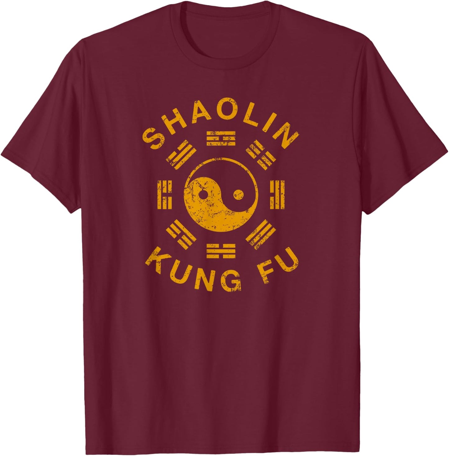 Shaolin Kung Fu Martial Arts Training T-Shirt - T-Shirt | Maroon
