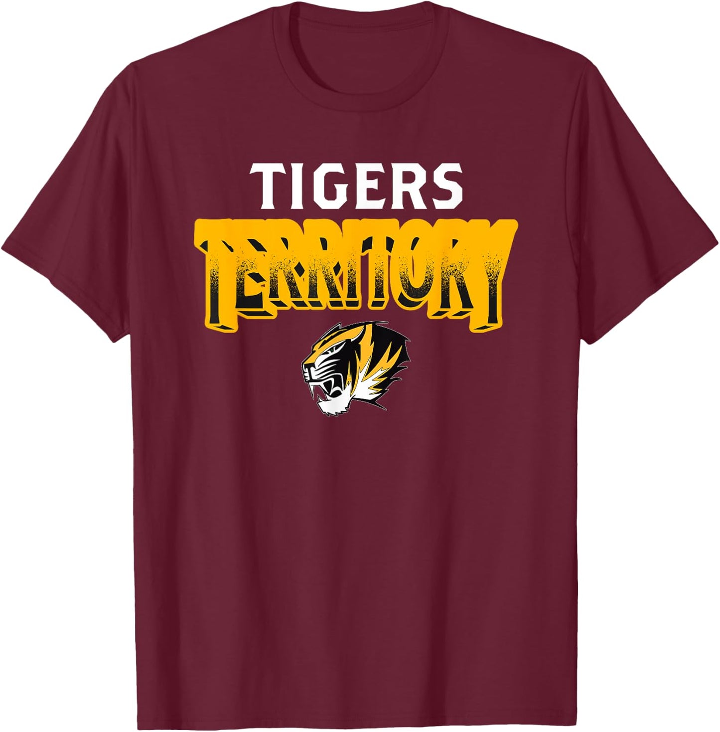 Alamogordo Tigers Logo Territory HS T-Shirt - T-Shirt | Maroon