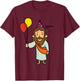 JESUS BIRTHDAY BOY | Funny Christmas Christ T-Shirt - T-Shirt | Maroon