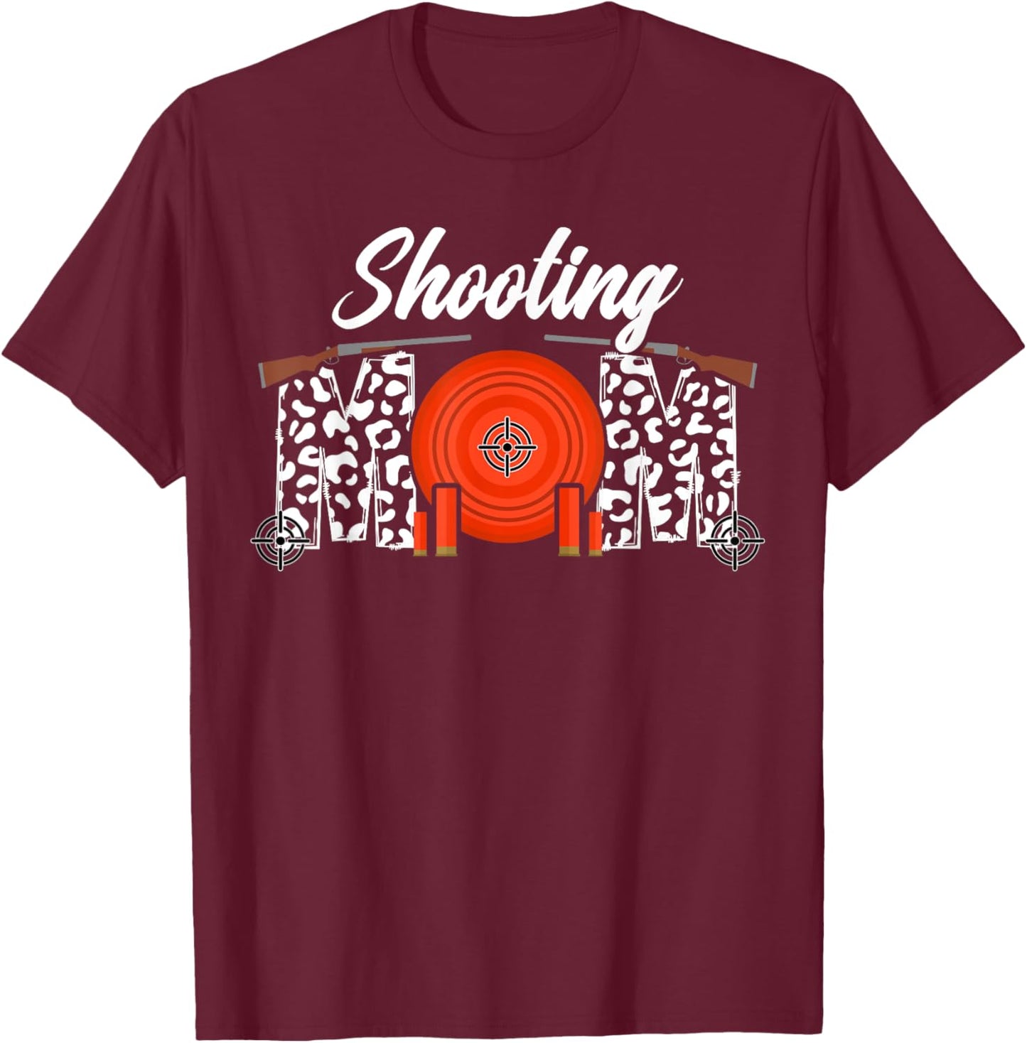 Trap Shooting Mom Trap Shooting Mother Trap Shooting Mama T-Shirt - T-Shirt | Maroon