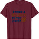 Football Pregnancy Announcement Shirt Fall Baby Reveal T-Shirt - T-Shirt | Maroon