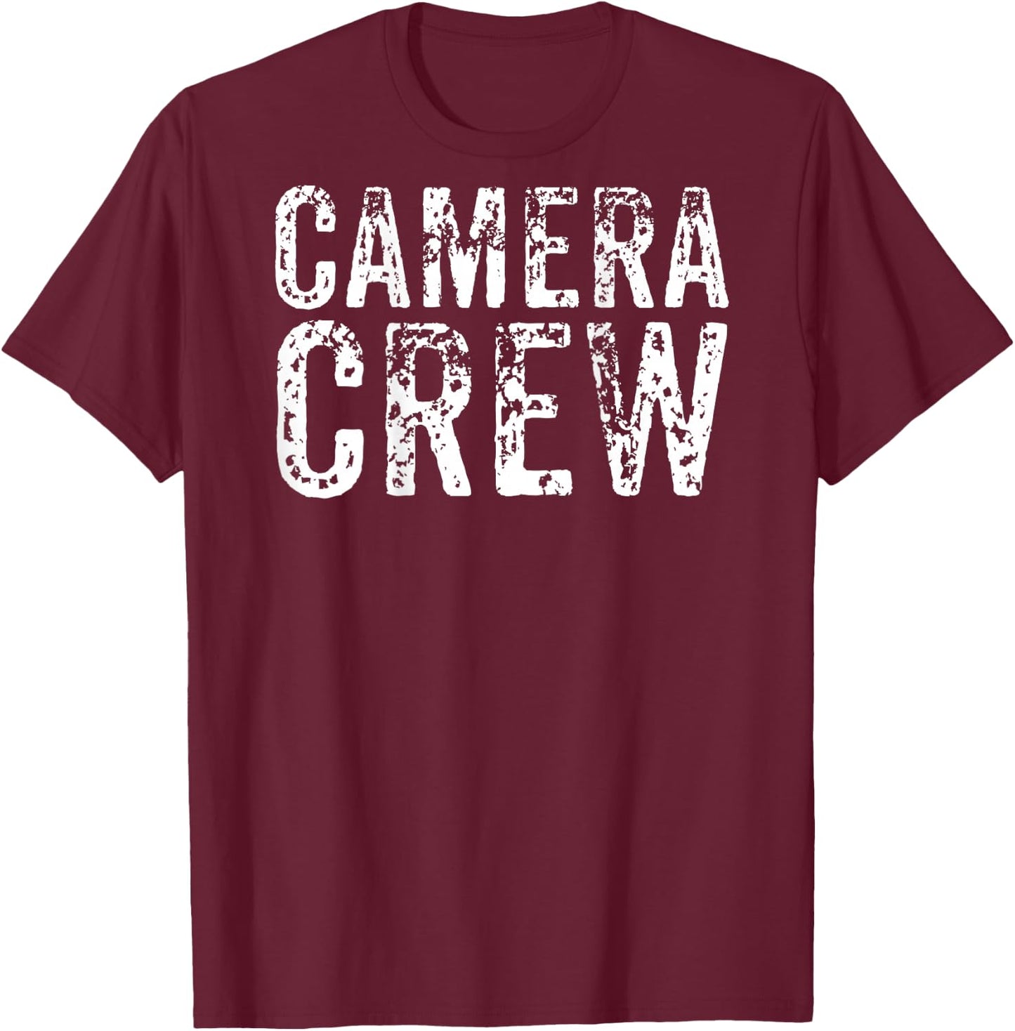 BACK ONLY Camera Crew TV Film Production Shirt T-Shirt - T-Shirt | Maroon