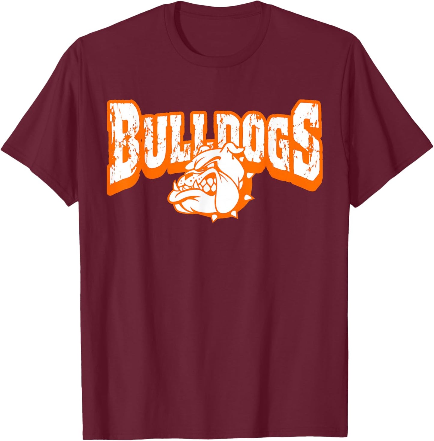 Bulldogs Back to School Spirit O T-Shirt - T-Shirt | Maroon