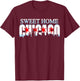 Sweet Home Chicago Flag Skyline Men Women Kids T-Shirt - T-Shirt | Maroon