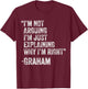 Graham Quote Funny Birthday Custom Name Idea Engineer T-Shirt - T-Shirt | Maroon