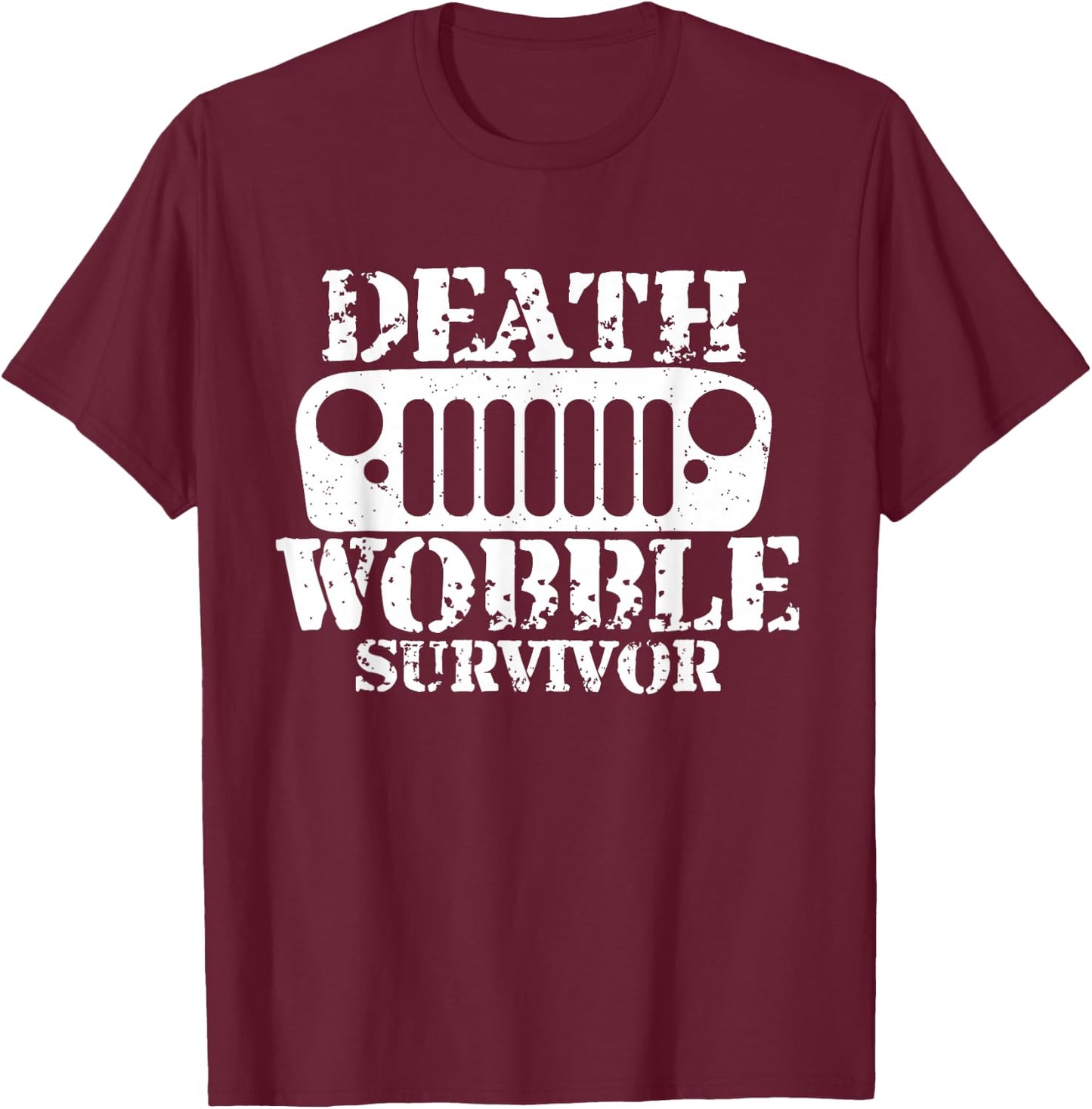Death Wobble Survivor Shirt T-Shirt - T-Shirt | Maroon