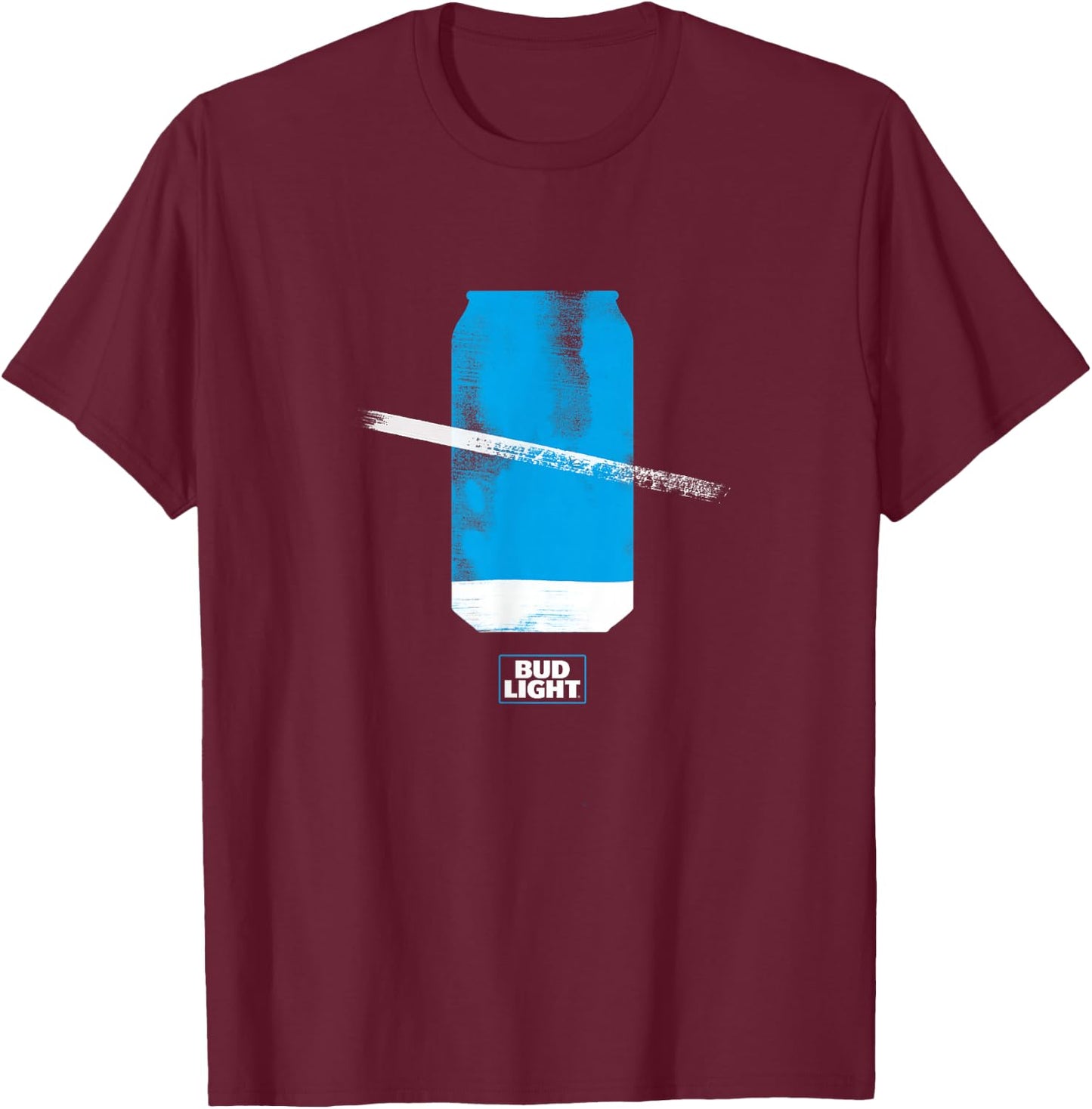 Bud Light Official Can T-Shirt - T-Shirt | Maroon