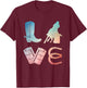 Funny Barrel Racing Design Women Rodeo Barrel Racer T-Shirt - T-Shirt | Maroon