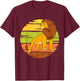 Disney The Lion King Adult Simba Pride Rock Sun T-Shirt - T-Shirt | Maroon
