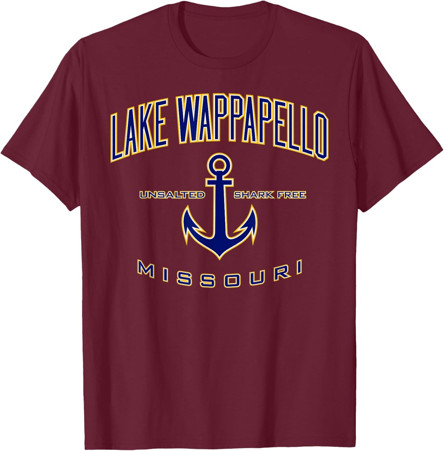 Lake Wappapello Missouri T-Shirt - T-Shirt | Maroon