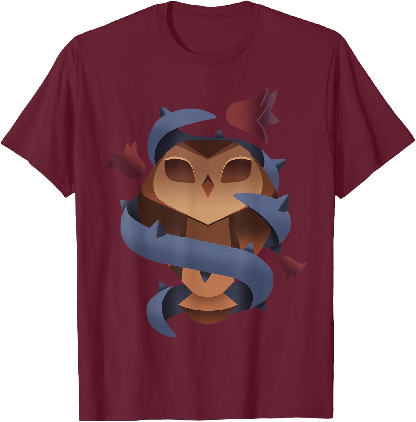 Disney Channel The Owl House Owlbert Exclusive Short Sleeve Small T-Shirt - T-Shirt | Maroon