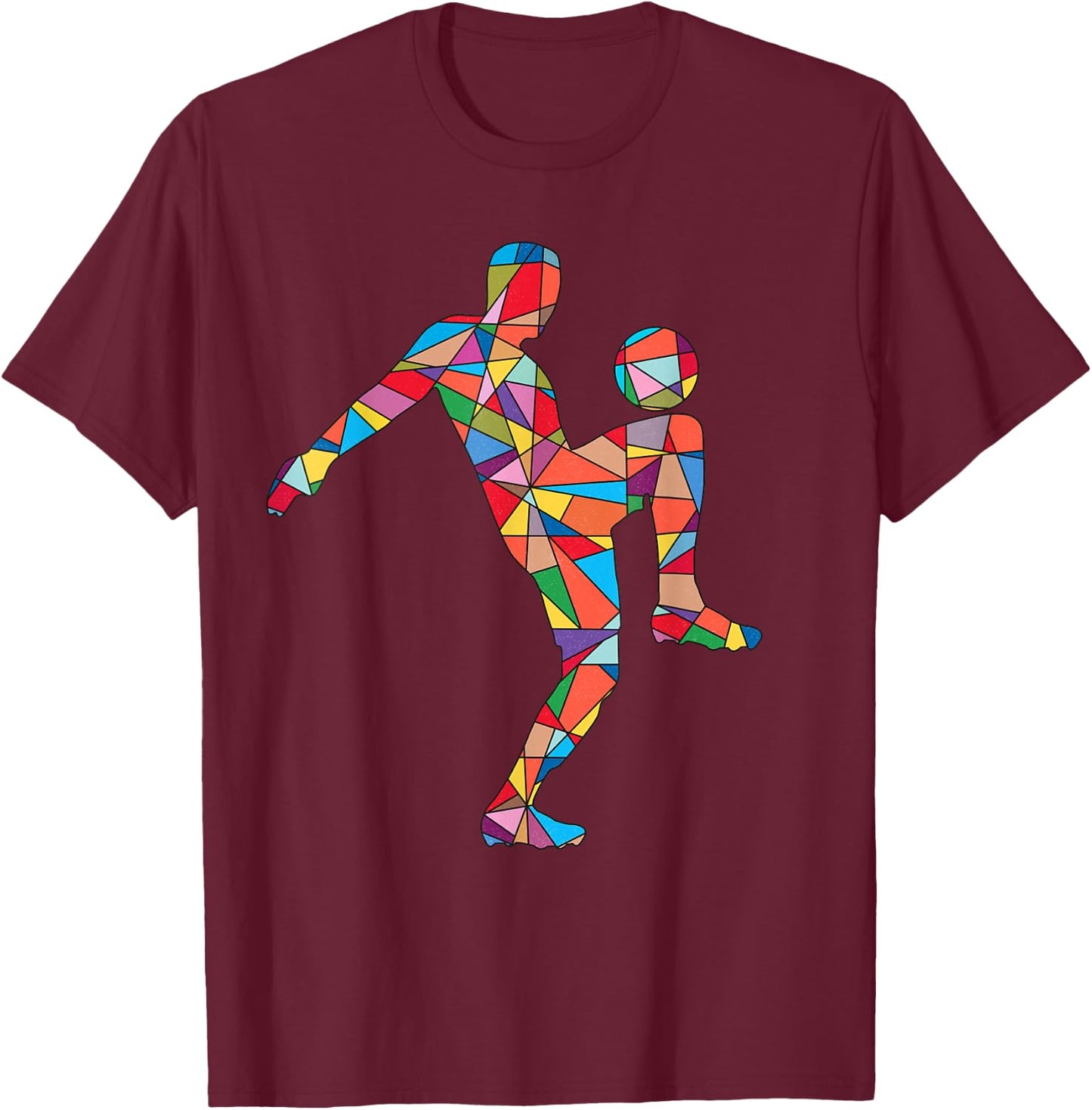 Soccer Player Sports Men Kids Boys Soccer T-Shirt - T-Shirt | Maroon