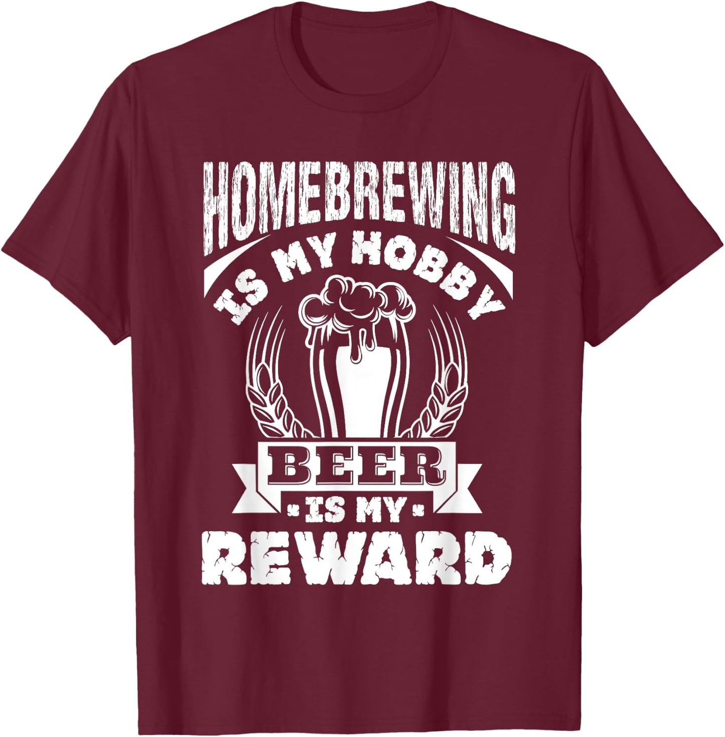 Homebrew Craft Beer Home Brewing Brewer Gift T-Shirt - T-Shirt | Maroon
