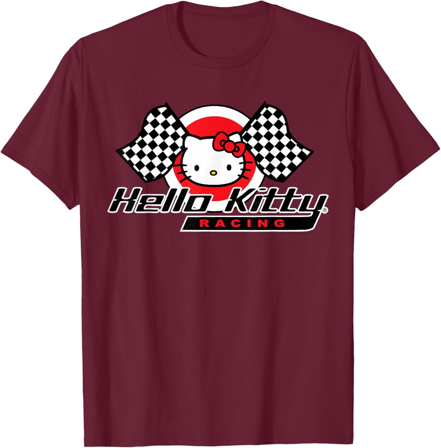 Hello Kitty Racing Shirt T-Shirt - T-Shirt | Maroon