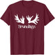 Brundage Mountain Rustic Moose Antlers Idaho Wilderness T-Shirt - T-Shirt | Maroon