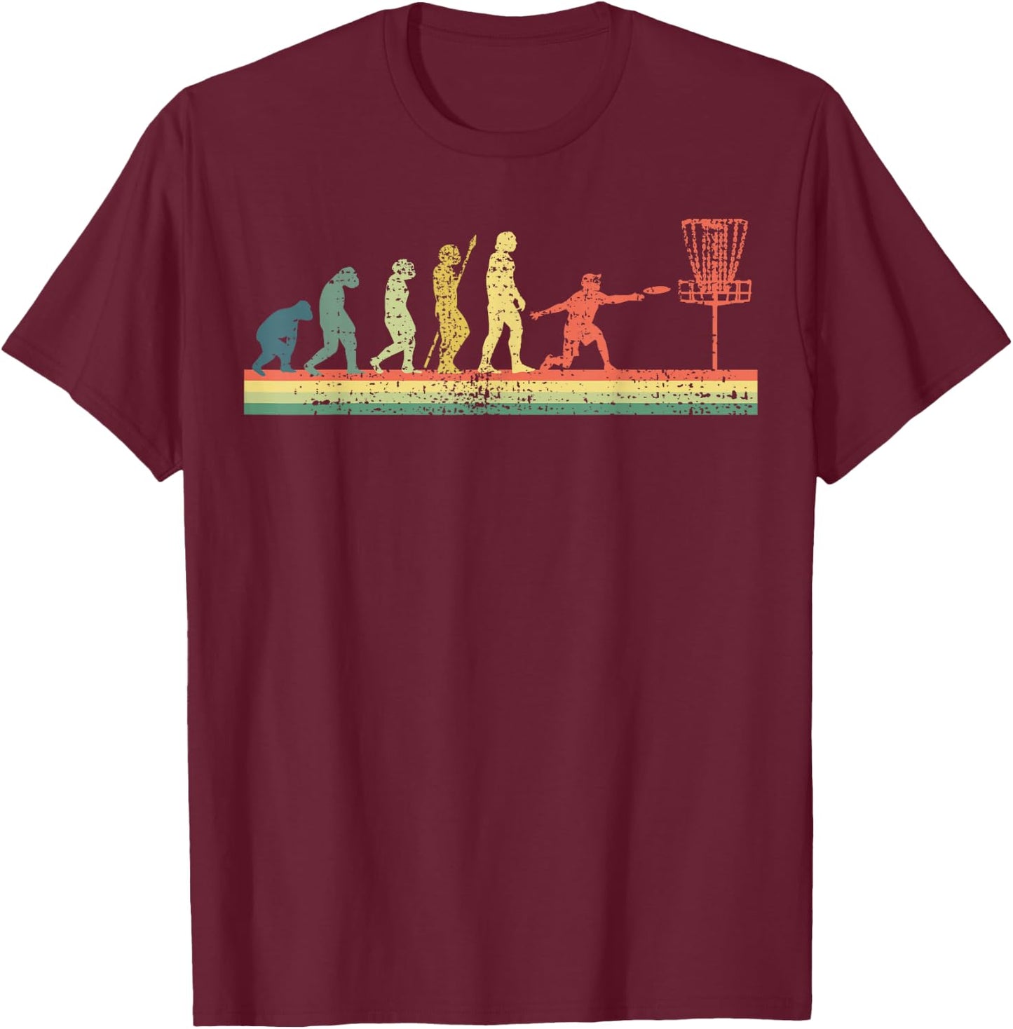 Disc Golf Funny Sports Gift T-Shirt - T-Shirt | Maroon
