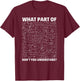 Funny Civil Engineer Shirt - Civil Engineers Graduation T-Shirt - T-Shirt | Maroon